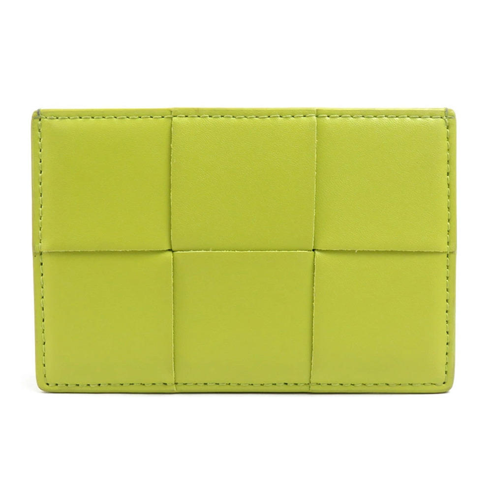 Bottega Veneta Card Case Wallet leather yellow green